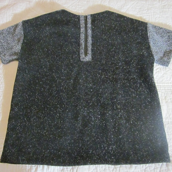 Banana Republic XS Boxy Black/Gray Tweed Sequin - Picture 6 of 8